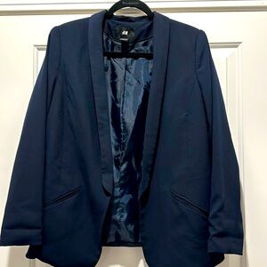 H&M Navy Blue Blazer Size 14